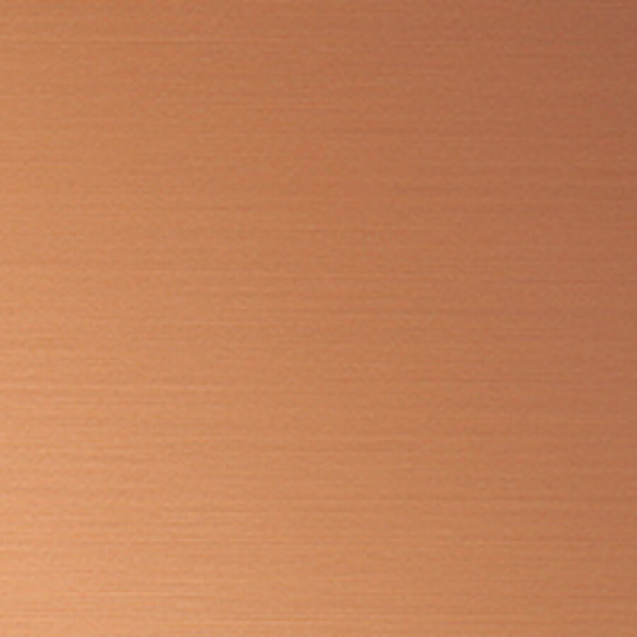 Designoberfläche Copper brushed – Muster für LED-Ringleuchten von Granilux